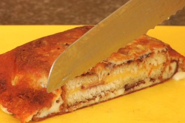 Grilled Cheese Encased in More Cheese (VIDEO)
