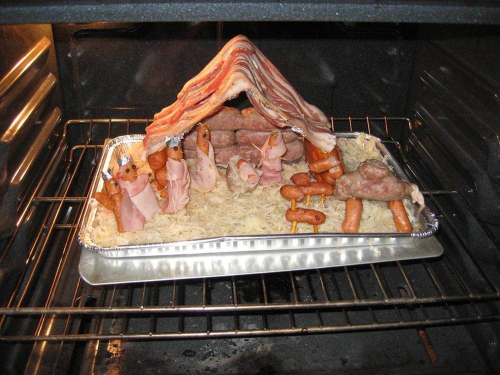 The All-Meat Nativity Scene