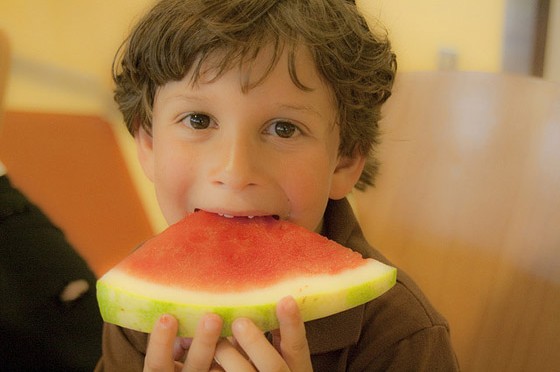 How to Eat Watermelon Wedges Without Messing Your Face